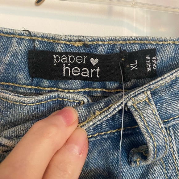 Paper Heart Jeans With Red Stripe - Size XL - Picture 4 of 5